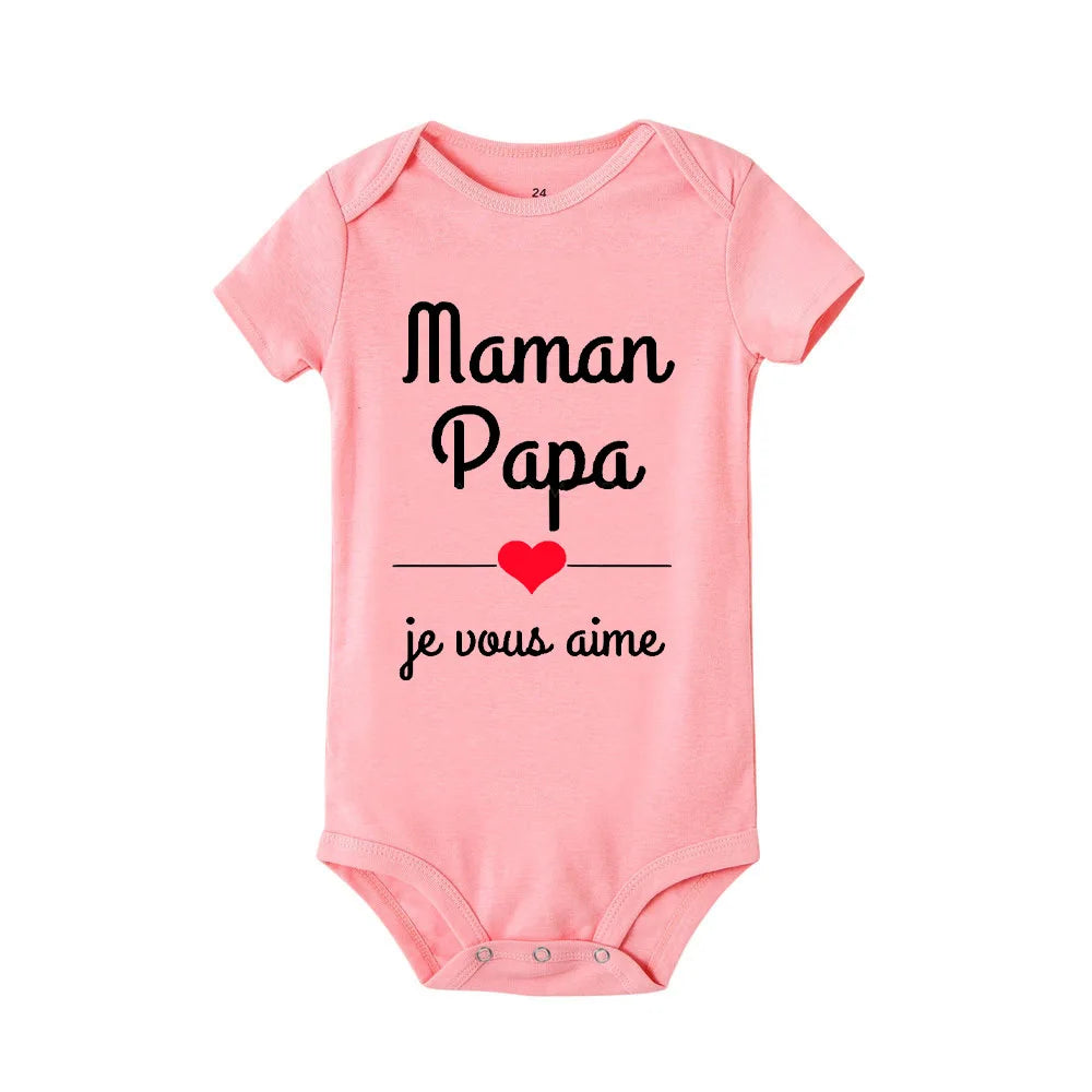 Mama Papa ICH Liebe Sie Baby Bodys Mütter Tag Infant Outfit Vatertag Neue Geboren Jungen Mädchen Kleidung Mütter Tag vatertag Geschenk.
