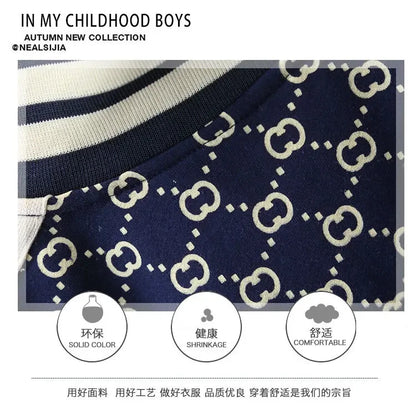 Spring Autumn Boys Clothing Sets Kids Fashion Cotton Coats+Pants 2pcs Tracksuits For Baby Children Sports Suits Toddler 2-12T.
