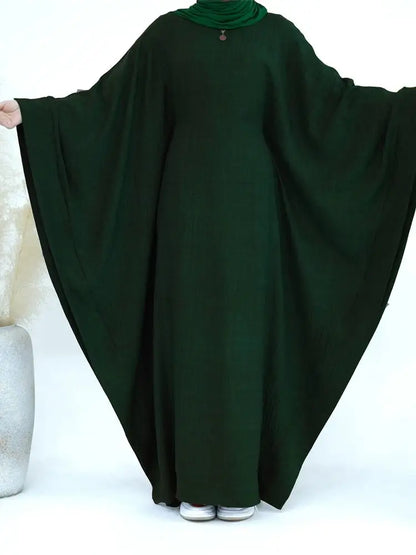 Batwing Abaya Damen Arabic Muslim Modest Dresses Kaftan Jalabiya Kebaya Caftan Marocain Vestidos Robe Longue Femme Musulmane