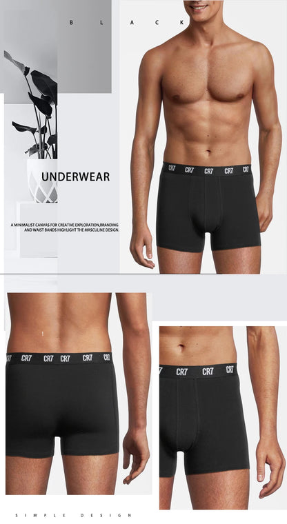 CRIIS SEVEN Boxershorts Hombre Baumwolle Cristiano Ronaldo Herren Sportshorts Unterwäsche Herren Markenboxer Herrenslips Herrengeschenk Unterhose