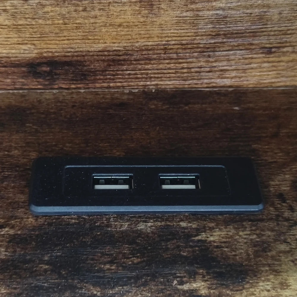 Ausziehbares Schlafsofa 90/180 x 190 cm, multifunktionales Aufbewahrungsfach, LED-Licht und USB-Buchse, mit Gitter, Dunkelgrau