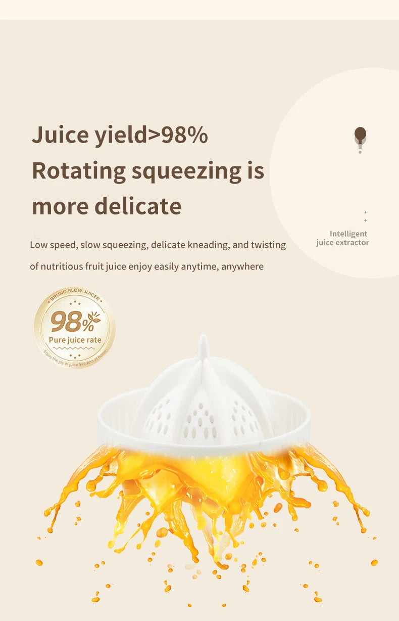 USB Charging Portable Electric Juicer 7.4V Orange Lemon Fruit Blender Household Juice Squeezer Mixer Citrus Juicer for Travel