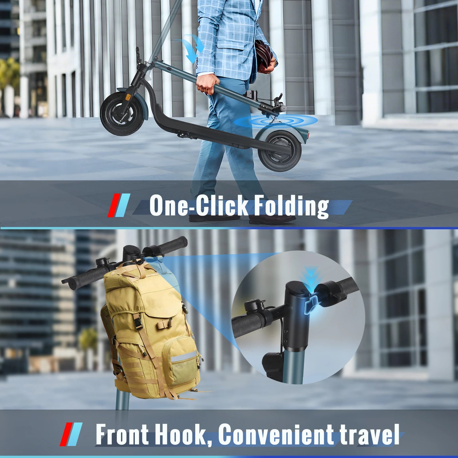 350w Electric Scooter With ABE App 36v Lithium Battery Scooters 20km/h 35km Long Range 10 Inch Tire For Adults Escooter For DE.