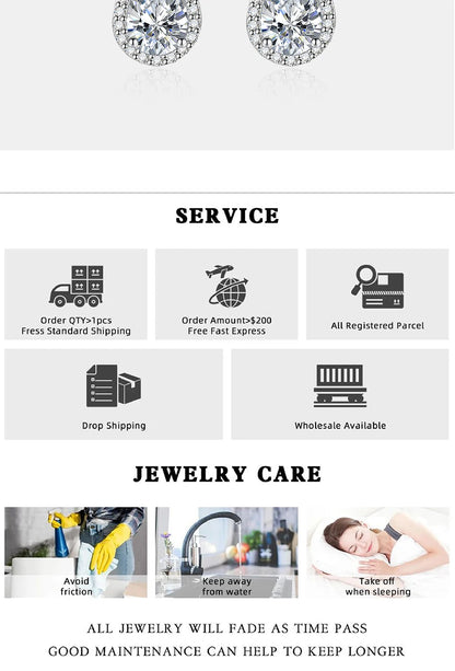 PERFANY 1CT Pear Cut Moissanite Earrings for Women S925 Pure Silver Laboratory Cultivated Diamonds Elegant Wedding Jewelry.