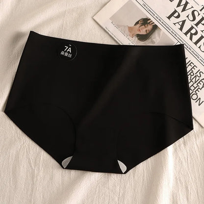 6pcs Seamless Mulberry Silk Panties Women's Ultra-thin Underwear Sexy High-elastic Soft Breathable Female Daily Panties.