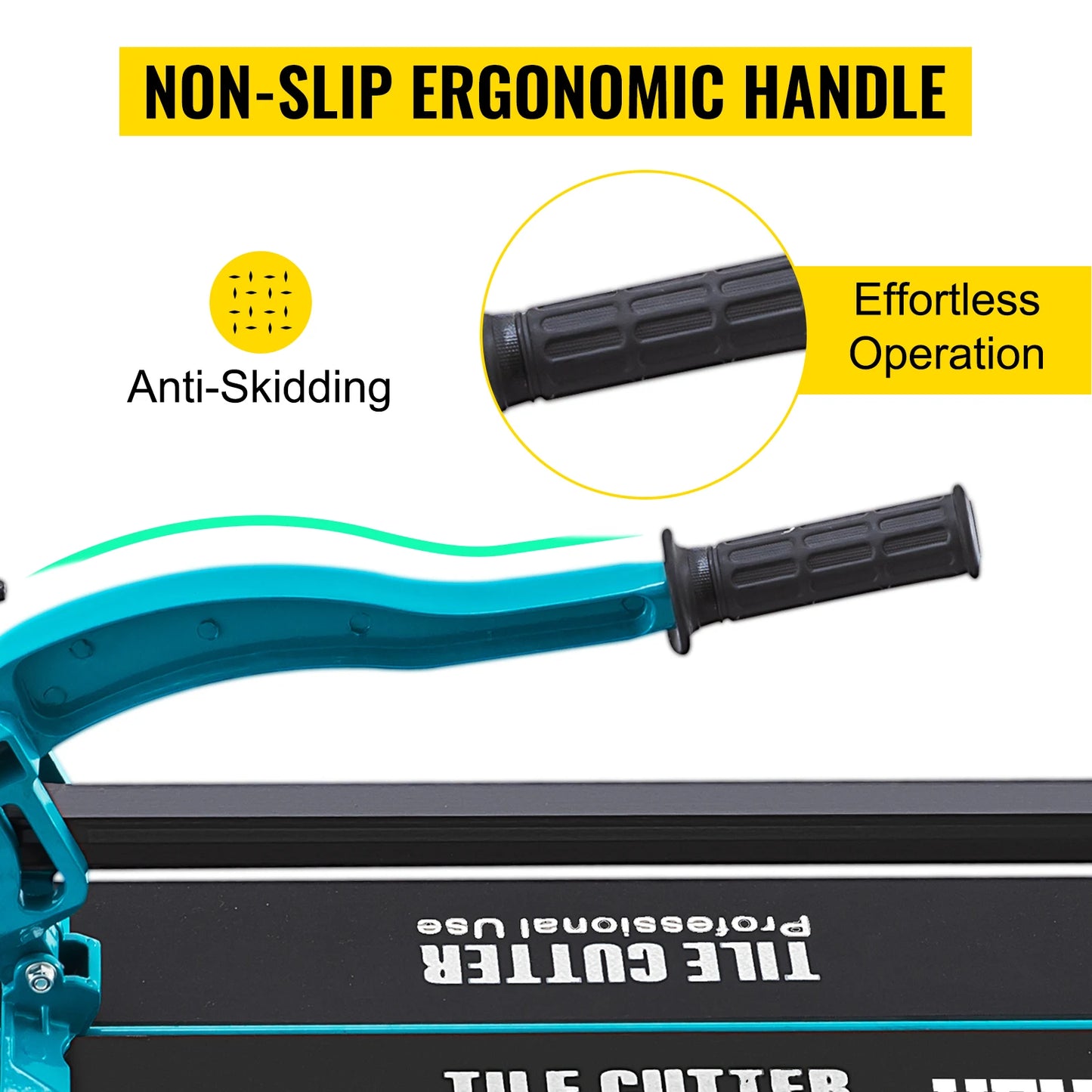 VEVOR Manueller Fliesenschneider, Laserpositionierung, Einzelschiene, professionelles Handwerkzeug zum Schneiden von Keramik, Porzellan, Granit, Bodenfliesen