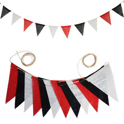 12 Flaggen/13 Flaggen, Wimpelflaggen, Sessische Hochzeit, Party, Dekoration, Wimpelkette, Vintage-Foto-Requisite, Banner, Zuhause, Babyparty, Karneval, Girlande.