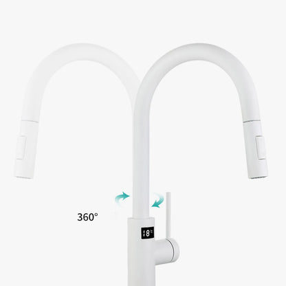 Brushed Gold Digital Kitchen Faucet Shenducs 304 Stainless Steel Hot Cold Kitchen Sink Mixer Tap Sensor Touch on Kitchen Faucet