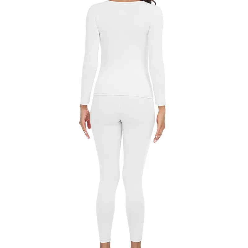 Thermal Underwear Women Autumn Winter Under Layer Clothes New Warm Pajamas Sets for Female 2 Pieces Long John Top Legging.
