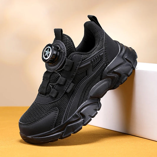 New Children Sports Shoes Boy Sneaker Black Mesh Summer Breathable Kids Casual Shoes Boy Running Tennis Running Sneaker.