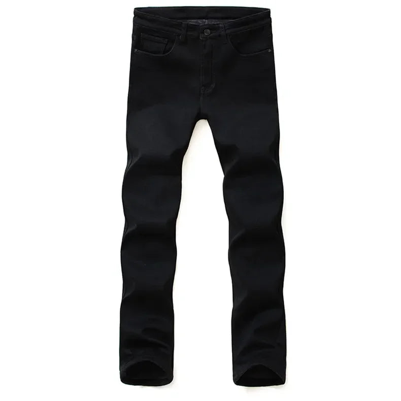 Men Classic Advanced Fashion Brand Jeans Jean Homme Man Soft Stretch Black Biker Masculino Denim Trousers Mens Pants Overalls.