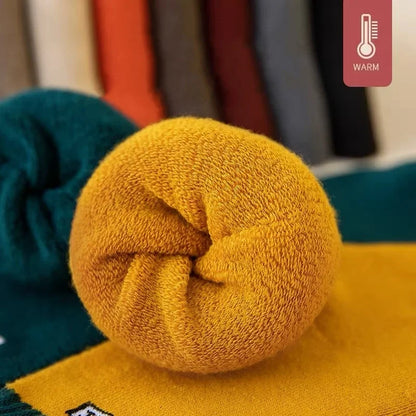 10Pairs/Men's Cotton Socks Winter Autumn Thickened Warm Mid-tube Socks Cotton Loop To Keep Warm Antibacterial Socks for MenWomen.