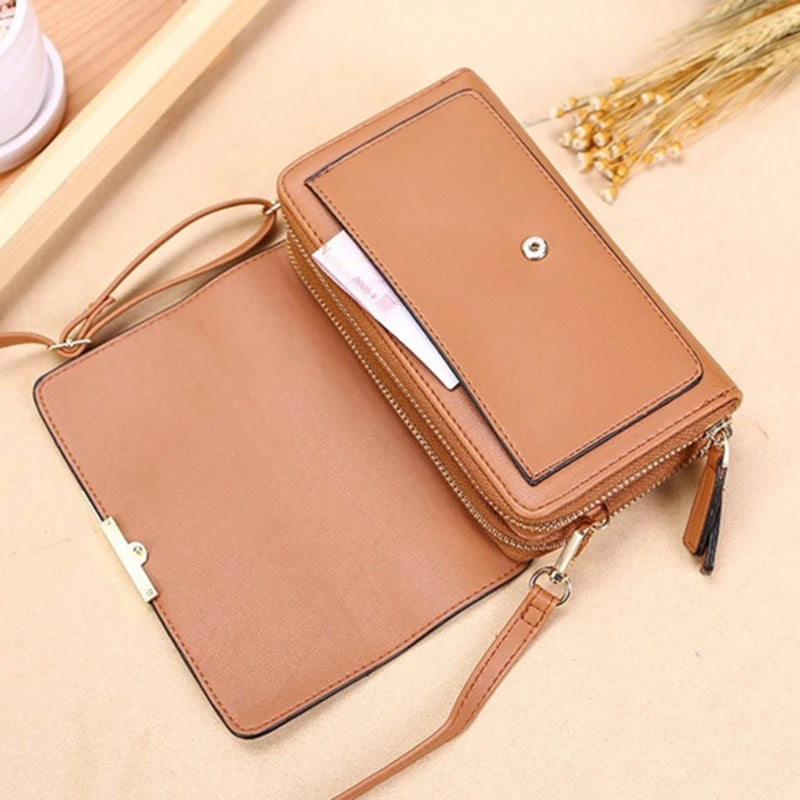 Women's Wallet Korean Handbag Multi Card Large Capacity Casual Shoulder Bag Mobile Phone Packet Fashion New Style.