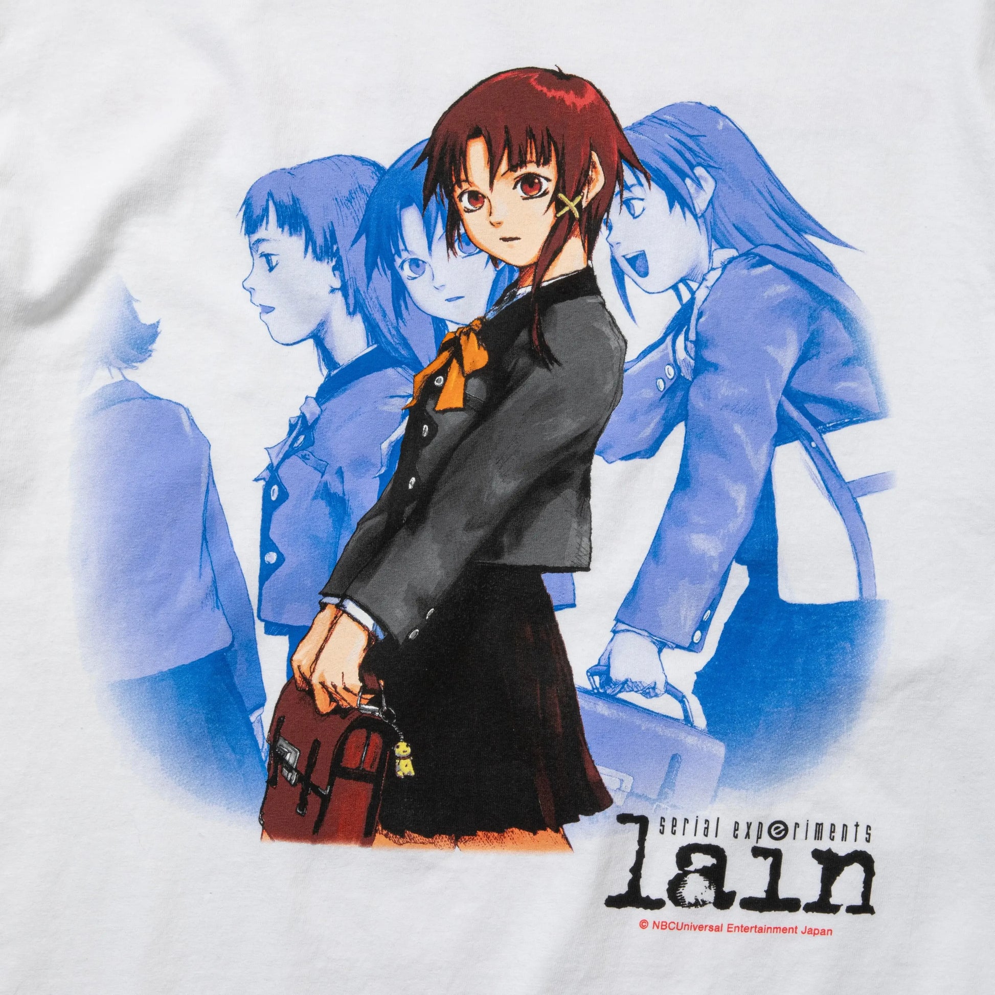 Classic Anime Serial Experiments Lain Print T-shirts Summer Men Oversized Y2k Casual Cotton T-shirts Street Hip Hop Male Clothes.