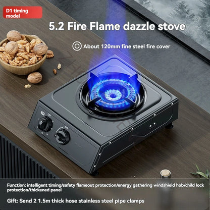 Liquefied Gas Stove Household Flameout Protection Gas Stove Natural Gas Energy-saving Fierce Fire.