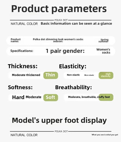 Women's Mid-calf Thin Transparent Stockings Summer Leggings Pure Desire Style Black White Color Half-Transparent Long Tube Socks.