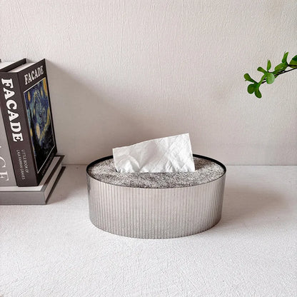 Horsehair Tissue Box Modern Living Room Desktop Tissue Storage Nordic Restaurant Napkin Boxes Home Decoration Accessories.