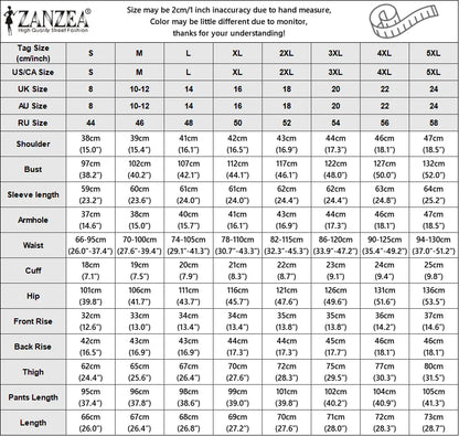 ZANZEA Women Elastic Waist Trouser 2pcs Tracksuit Muslim Fashion Long Sleeve Ruffles Tops Turkey Pant Sets Elegant Matching Sets.