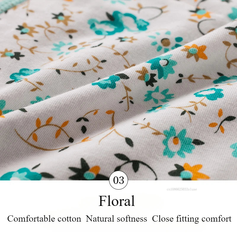 Menstrual Panties Leakproof Ladies Menstrual Pants Women's Cotton Briefs Teenager Student Mid Waist Panties for Menstruation.