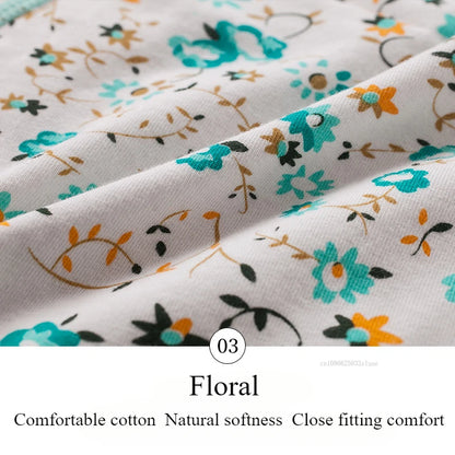 Menstrual Panties Leakproof Ladies Menstrual Pants Women's Cotton Briefs Teenager Student Mid Waist Panties for Menstruation.