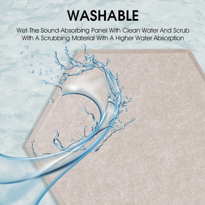 TOUO Acoustic Panel Sound Proof Decorative Wall Panels 12 PCS Acoustic Insulator High Density Noise Absorbing Isolator