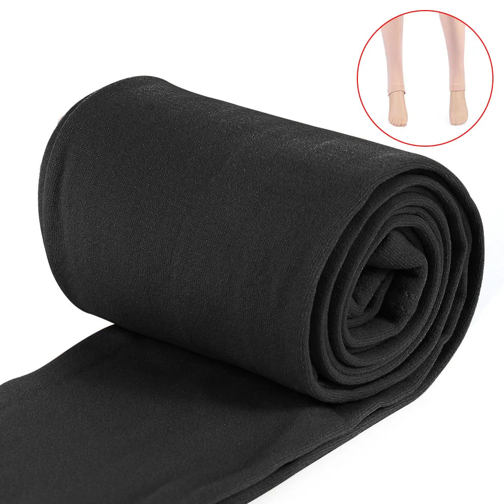 Fluff Lined Winter Thermal Warm Thick Pantyhose Stretch Slim Leggings Pants Colorful Warm Tights Women's Clothing
