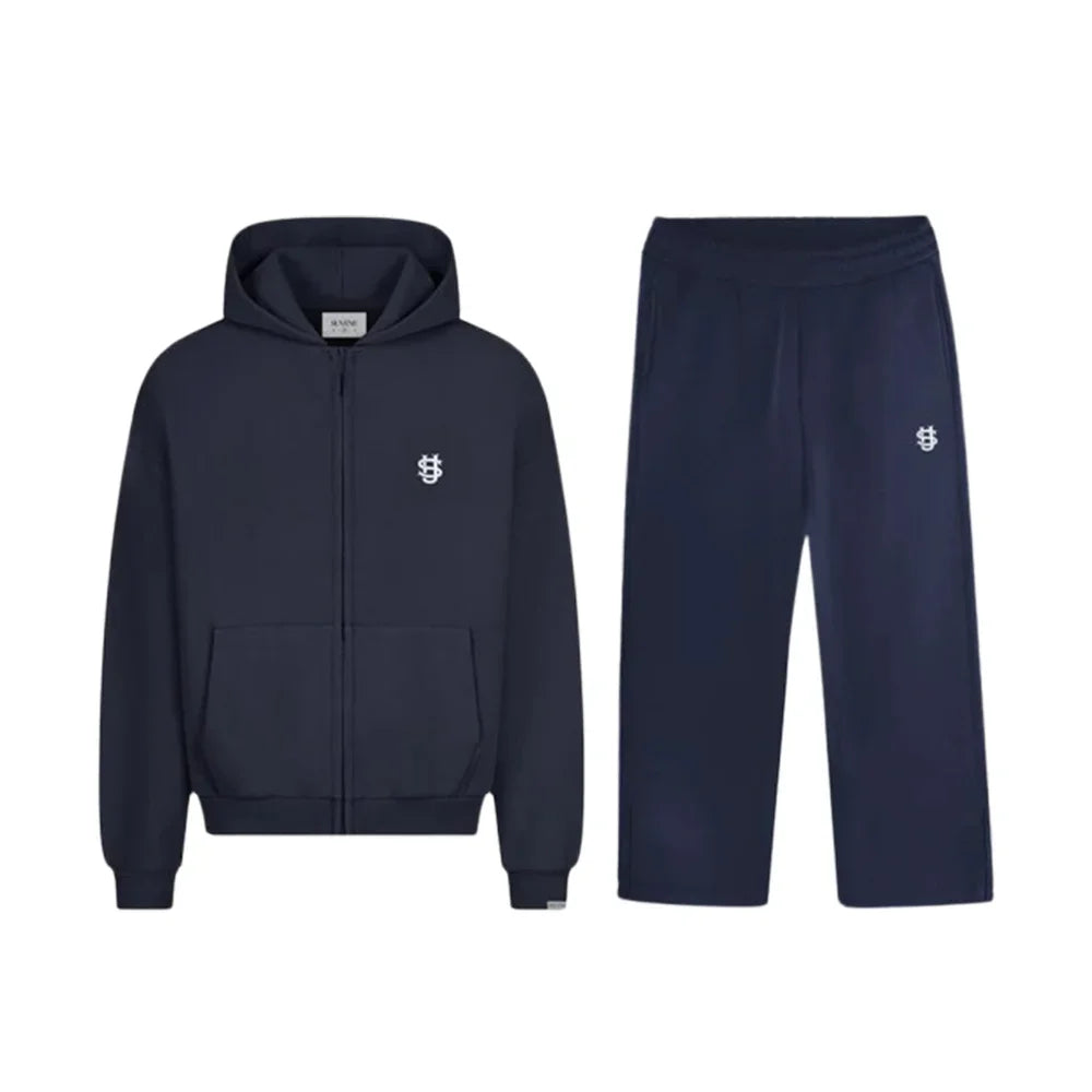 Gothic Retro Graphic Loose Sports Zipper Hoodie Suit Men's and Women's Y2K New Harajuku Hip-Hop Casual Joker Pants Street Wear.