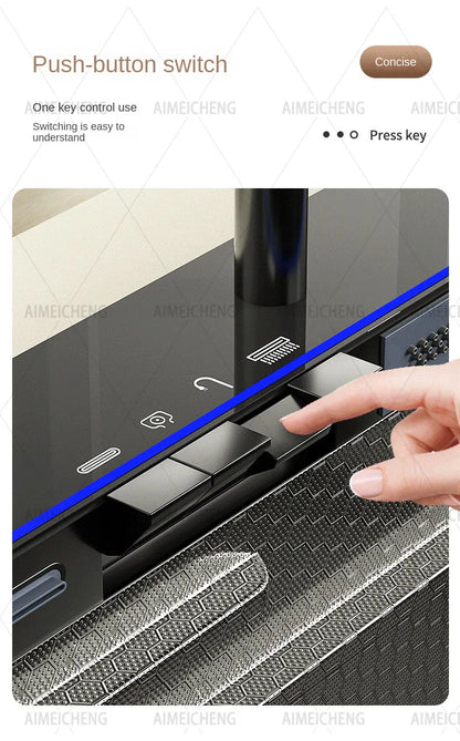 Heißer verkauf Edelstahl Wasserfall Küche Waschbecken Mit Messer Halter Digital Display Wasserhahn Set Geprägte Extra Große Einzigen Slot