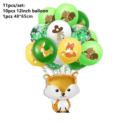 1–12 Monate Foto-Banner, Wald-Foto-Banner, alles Gute zum Geburtstag, Party-Dekoration, Babyparty, 1. Geburtstag, Junge, Mädchen, 12-Monats-Foto-Banner