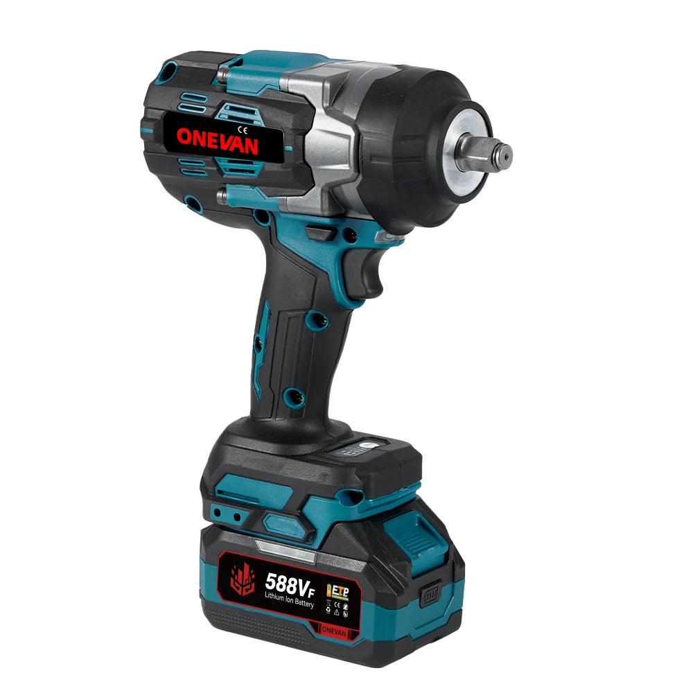 ONEVAN 2800N.M Bürstenloser elektrischer Schlagschrauber 1/2 Zoll Akku-Drehmomentschlüssel Schraubendreher Elektrowerkzeug für Makita 18V Batterie Pin