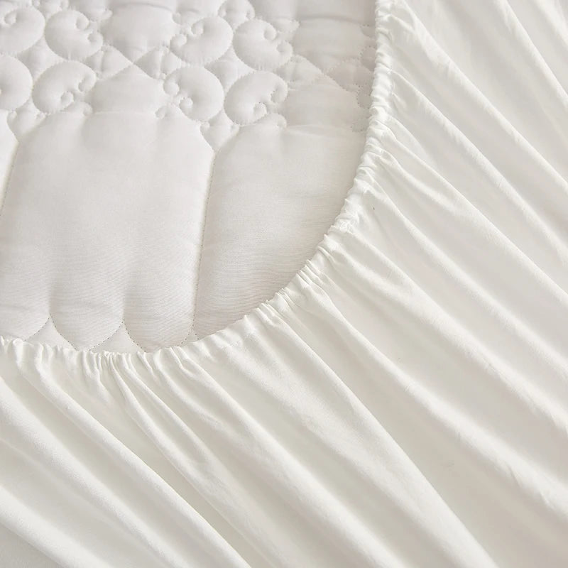 WASART King Size Double Bed Quilted Waterproof Mattress Protector Cover Elastic Fitted Sheet Protection Pad Thick Bedspread 150.