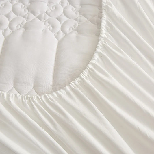 WASART King Size Double Bed Quilted Waterproof Mattress Protector Cover Elastic Fitted Sheet Protection Pad Thick Bedspread 150.