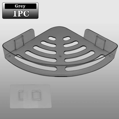 2PCS Badezimmer Regale Küche Lagerung Organizer Kunststoff Shampoo Rack Dusche Regal Bad Zubehör Kein Bohrer Regal