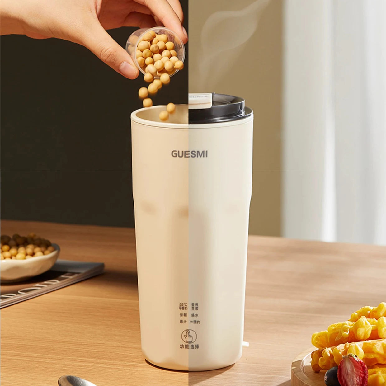 350ML Soybean Milk Machine Automatic Intelligent Food Blender Electric Fruit Juicer Water Boiling Kettle Rice Paste Maker 220v.