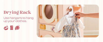 Robotime Robud Kids Corner Kitchen Playset Wooden Play Kitchen Set with Realistic Sound Pretend Play Gift for Boys Girls Pink.