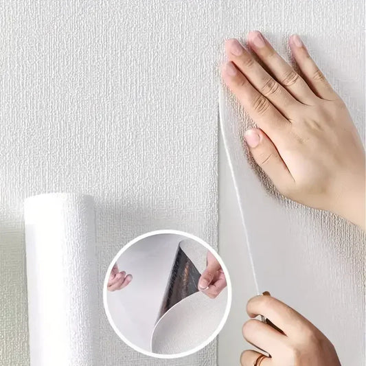 Selbstklebende 3D-Leinenschaum-PVC-verdickte wasserdichte Hintergrundwandrenovierungs-Tapete, Wandaufkleber für Schlafzimmer und Wohnzimmer