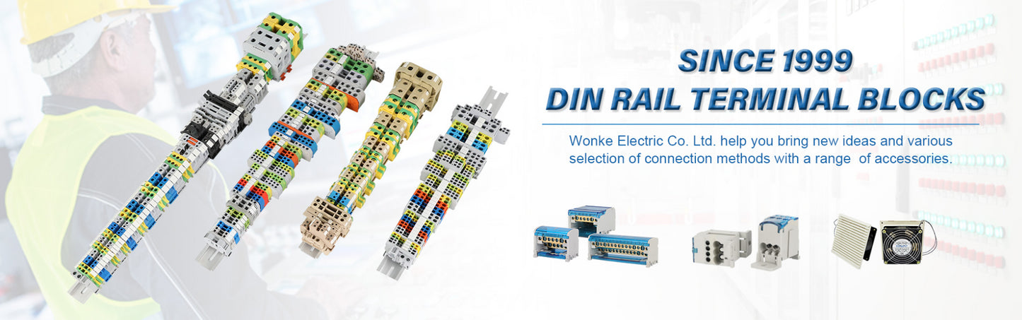 10 Stück MBKKB-2.5 Schraube Doppelstufe DIN-Schienenklemmenblock, 2,5 mm2 Drahtverbinder, universeller Durchgangsstecker 2 Schicht MBKKB2.5.