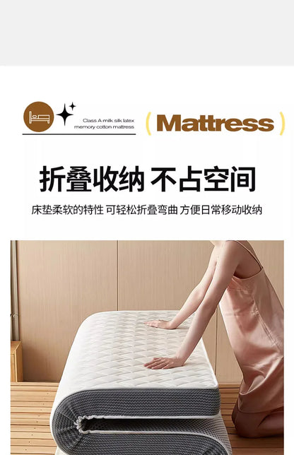 Naturlatex-Matratze, Zuhause, Schlafzimmer, Tatami, Memory, Wattepad, gepolstert, Vermietung, einzelner Studentenwohnheim, verdickt