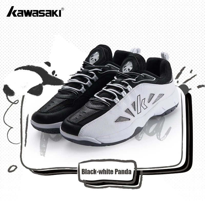 Kawasaki 2024 PANDA Badminton Shoes Professional Carbon Fiber Board Shock Absorption Men's Sneakers Women's Sports Shoes B3327.