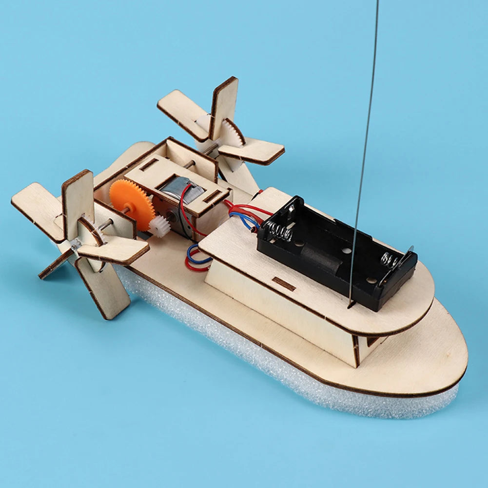 DIY Science Toys Children Educational STEM Projects Kits 3D Assemble Car Boat Model Wood Puzzle Toy Scientific Experiment Kit.