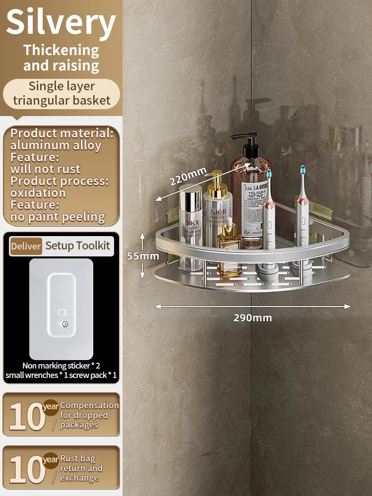 Yun jie ya Free Punch Bad Lager regal Kleiderbügel WC Eck regal Veranstalter Wand Dusch regal Wohn accessoires