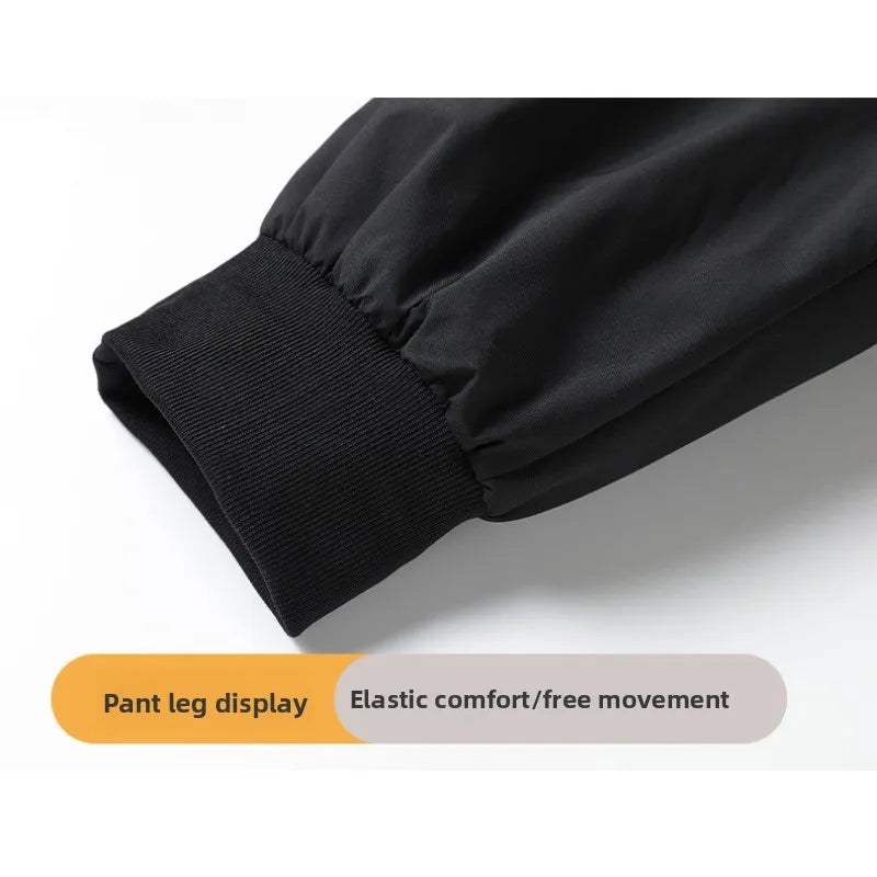 CHUJIE Men's autumn and winter new down jacket pants, men's mountain outdoor work pants, graphene heating thickened warm pants