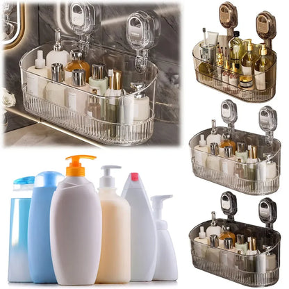 Badezimmer-Saugnapf-Aufbewahrungsbox ohne Bohren mit starker Tragfähigkeit für einfache Installation in Küche und Badezimmerräumen