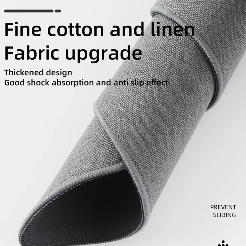 Cotton and Linen Rubber XXL Mouse Pad Gaming MousePad Large Desk Mat Gaming PC Desk Mat Keyboard Pad Computer Desk Pad.