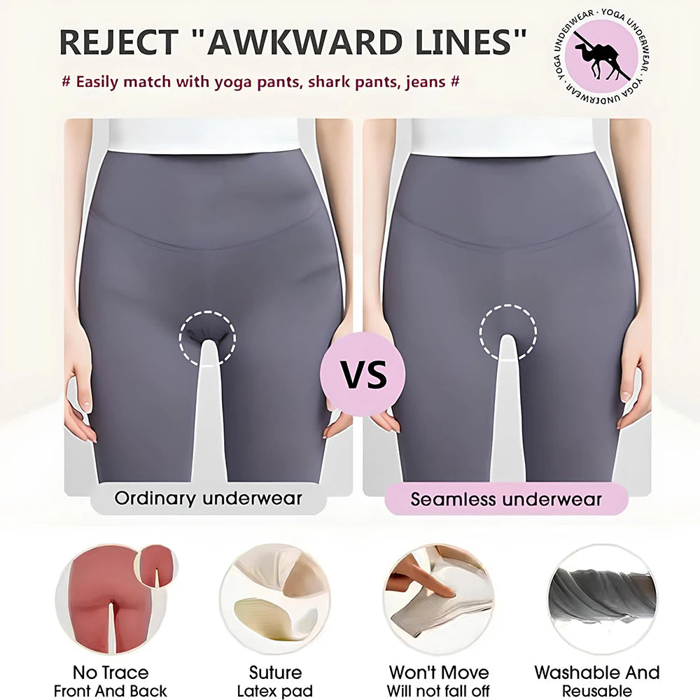 3Pcs Camel Toe Concealer Panties Anti Camel Toe Cover Briefs Cameltoe Prevention Underwear No Show Panties For Leggings.