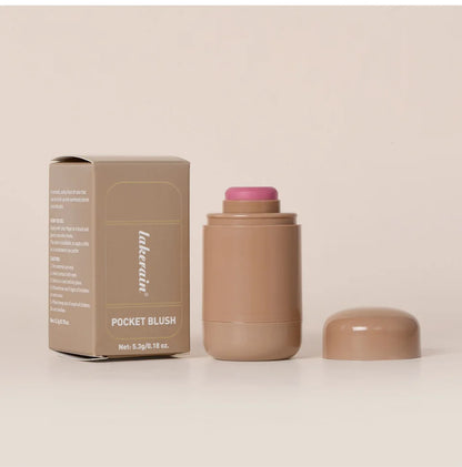 Magic Blush Stick 3-in-1 Cheek Lip Tinted Moistured Blush Stick Silky Brighten Blush Cream Blusher Cosmetics Tubes Matte Contour.