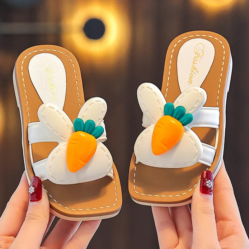 Children Slippers Kids Summer Cartoon Beach Shoes Girls Baby Soft Sole Non-Slip.