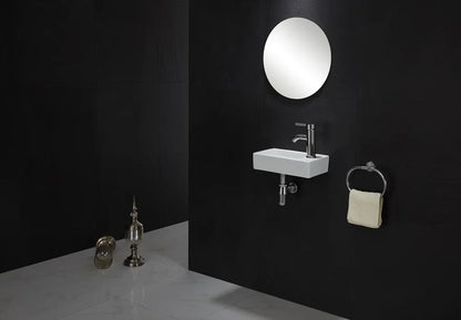 Wandbehang Waschbecken Balkon Ultra schmale Badezimmer Waschbecken Keramik Plattform Waschbecken Home Schlafzimmer Wandwaschbecken Mini