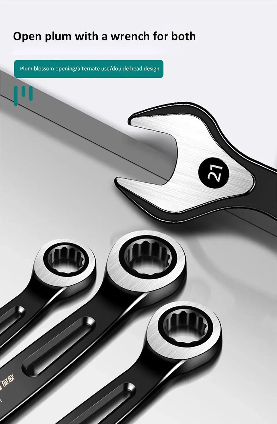 1PC 6-22mm Kombination Ratsche Dual-zweck Schlüssel Metric Universal Spanner arbeitssparende Anti Slip reparatur Werkzeug Hand Werkzeug