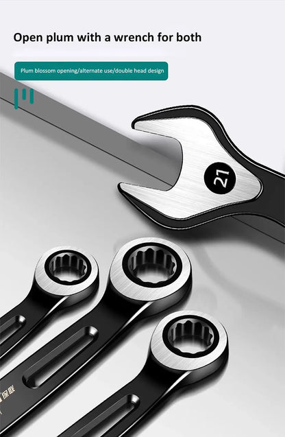 1PC 6-22mm Kombination Ratsche Dual-zweck Schlüssel Metric Universal Spanner arbeitssparende Anti Slip reparatur Werkzeug Hand Werkzeug